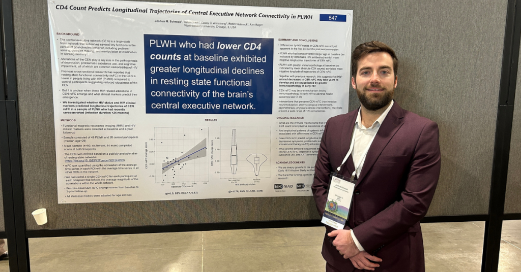 Joshua Schrock presenting at CROI 2024