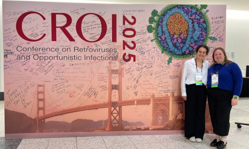 Aubrey Sawyer and Christina Vaca at CROI 2025